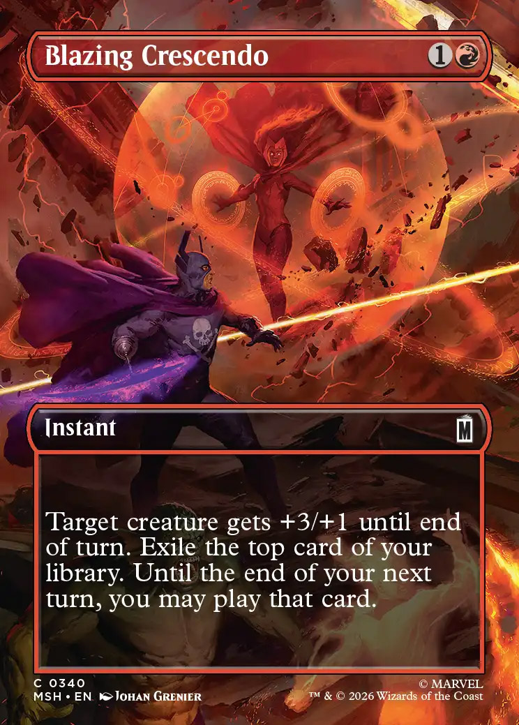 マジック ザ ギャザリング　Rumbling Crescendo Blazing Crescendo | Marvel Super Heroes Variants | Card Kingdom