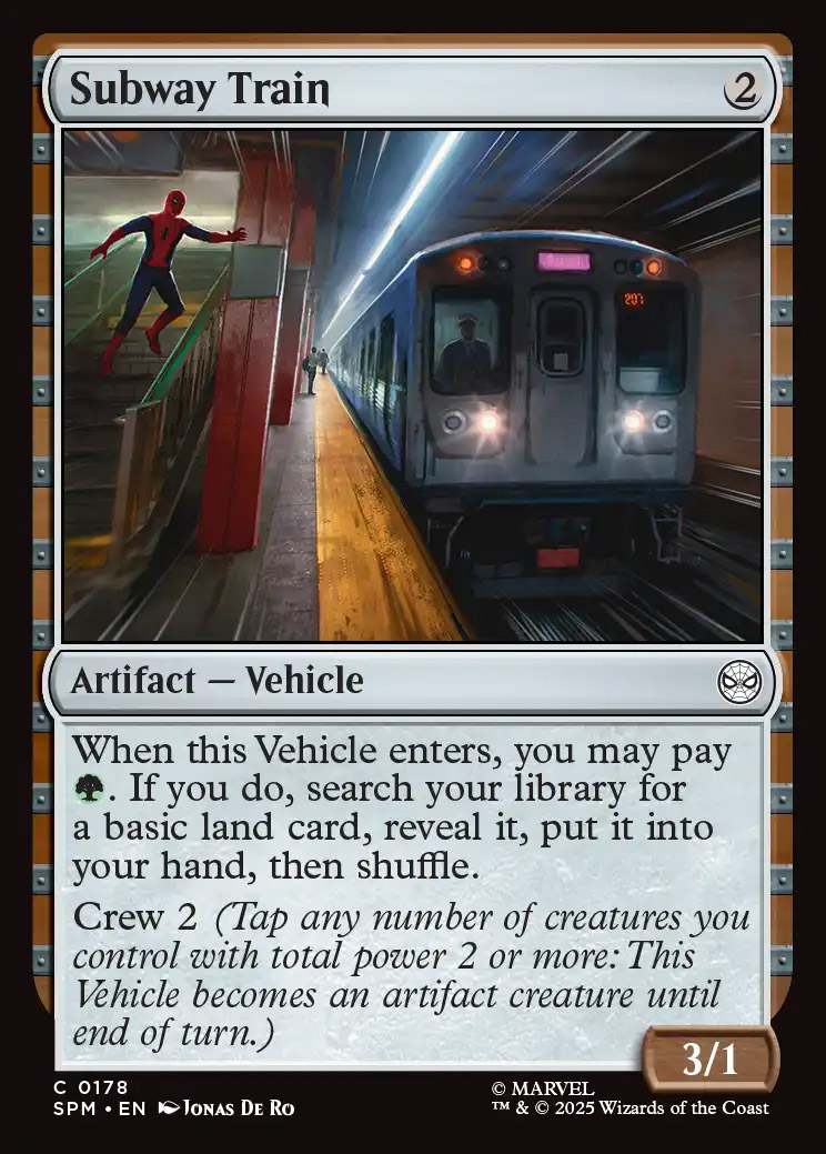 Marvel's Spider-Man Foil: Subway Train