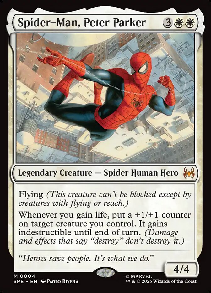 Marvel's Spider-Man Variants Foil: Peter Parker (0232 - Borderless)
