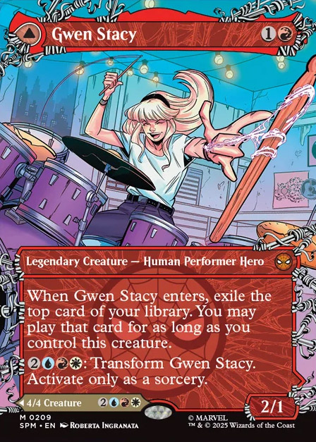 Marvel's Spider-Man Variants Foil: Gwen Stacy (0202 - Borderless)