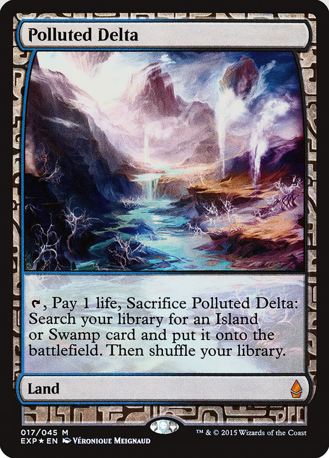 Mtg foil 汚染された三角州 Zendikar Expeditions Polluted Delta
