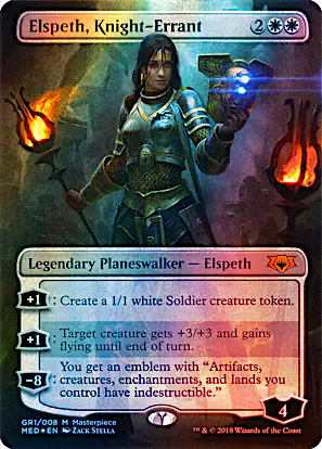 elspeth card sleeves Standard Size (63x88mm) Greater than Games Put a +1/+1 counter and a counter from among flying Etherfields Compatible Card Sleeves -