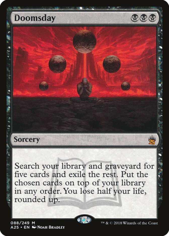 mtg masters 25 best cards MtG Masters 25 Mythic Rare Doomsday #88