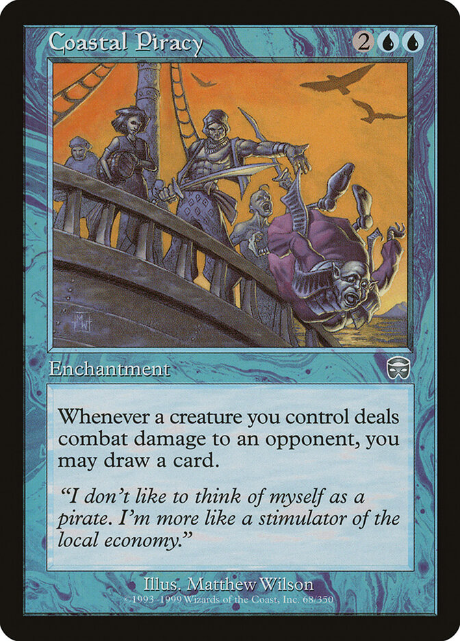 piracy mtg card Coastal Piracy [67x] [Eighth Edition] [Foil] – Face to Face Games main image 0