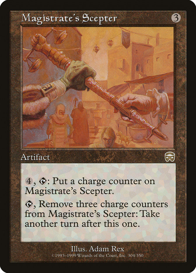 Magic: The Gathering – Magistrate's Scepter (Scettro Del Magistrato), Rara, Dal Core Set 2019 (M19), Carta Singola. - copertina