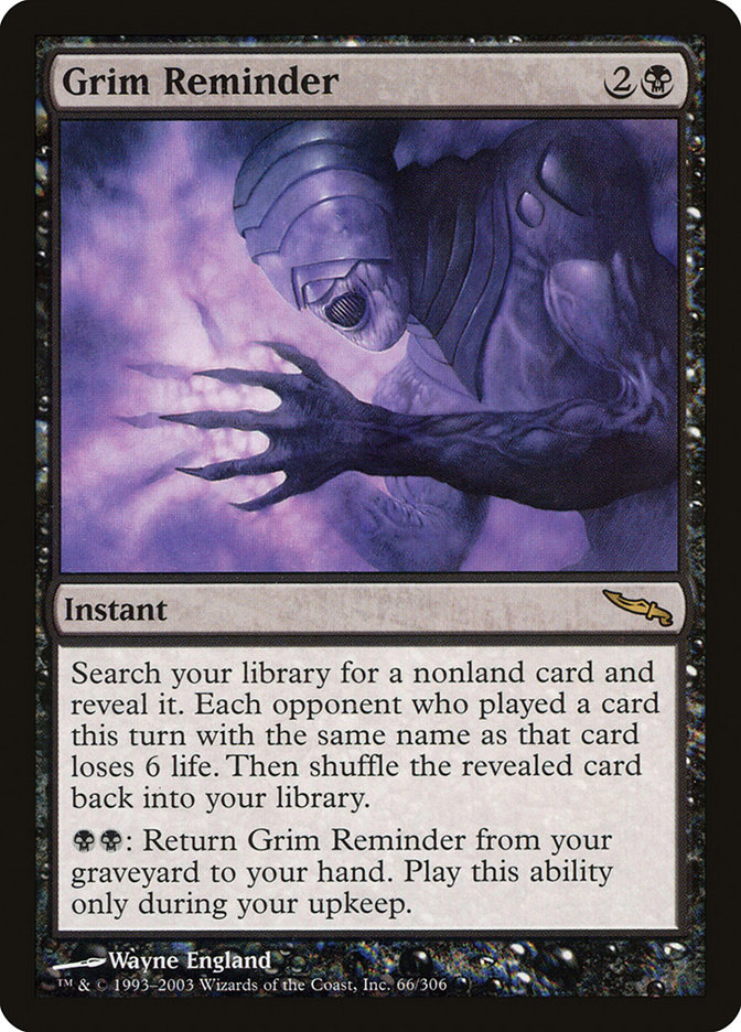 Grim Reminder | Mirrodin Foil | Modern | Card Kingdom