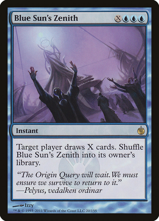 Magic the Gathering Mirrodin Besieged Rare Blue Sun's Zenith #20
