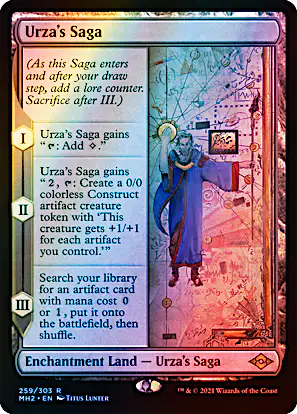 urza's saga mtg card white border #114 holo from Mystery Booster 2 (MB2) Proxy One of the most popular expansions to ever come out for the Magic the Gathering Collectible Card Game Urza's Saga | Modern Horizons