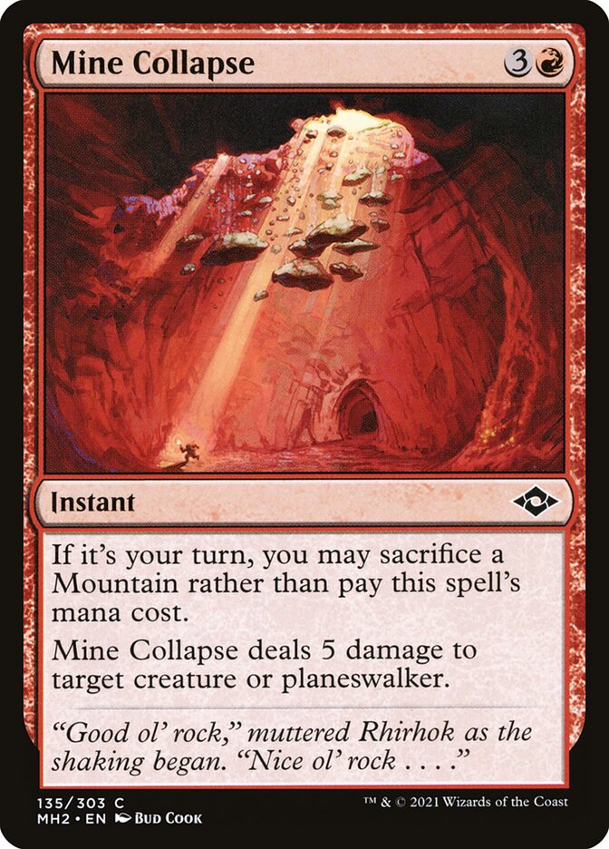 【ご確認用】モダンホライゾン2 foil 鉱山の崩壊b 英語  1枚 MTG MTG / Modern Horizons 2