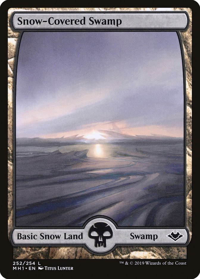 mtg black snow cards Dark Depths Remove an ice counter from Dark Depths Magic the Gathering Trading Card