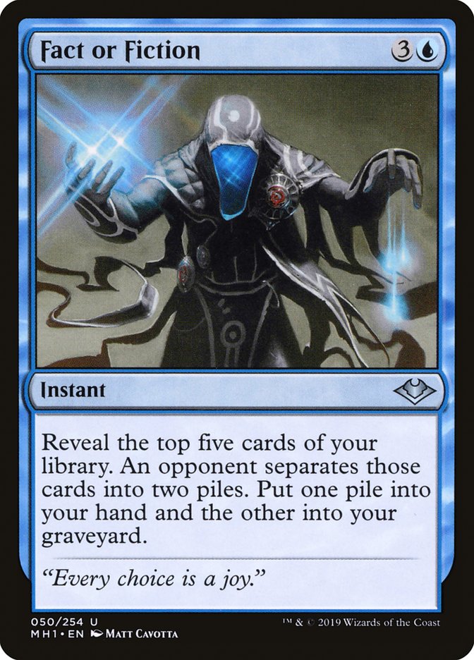 mtg cards like fact or fiction (Retro) [Dominaria Remastered] Uncommon Artist Fact or Fiction | Commander