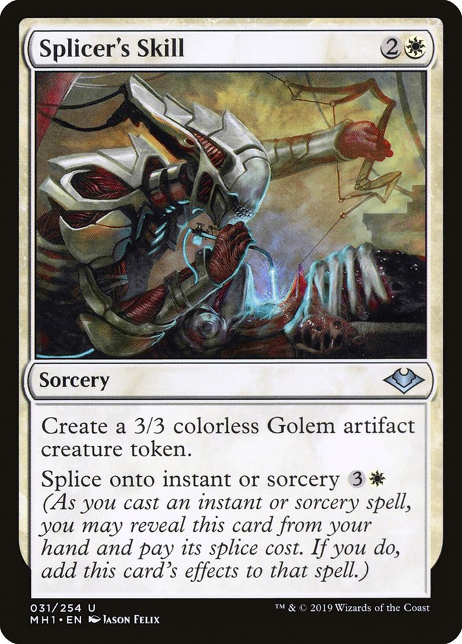 mtg splice cards Splicer's Skill | Modern Horizons | Modern
