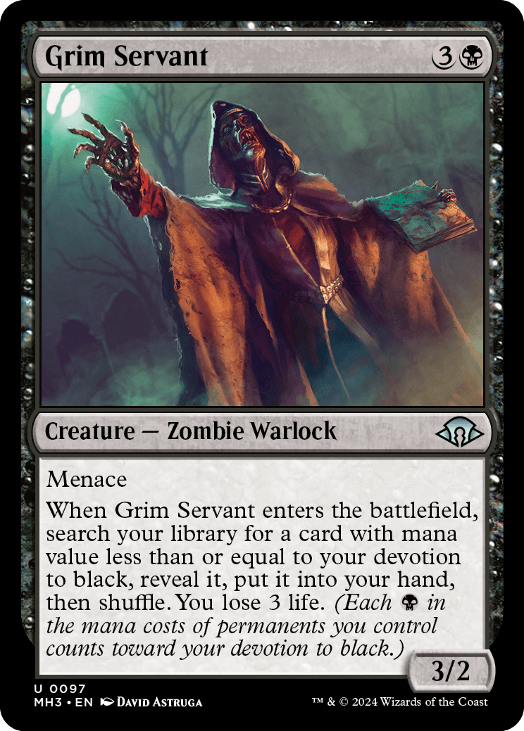 Grim Servant [Modern Horizons 3] Moderately Played