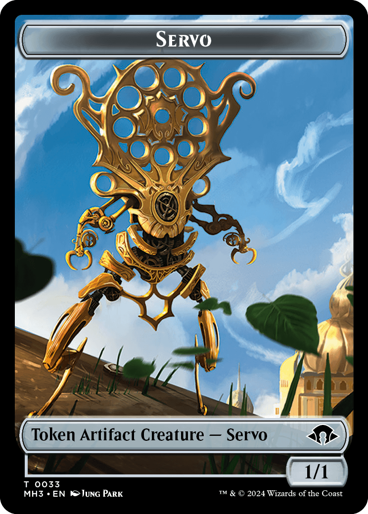 servo cards mtg Exhibition [Friday Night Magic 2017] Servo Token | Modern Horizons