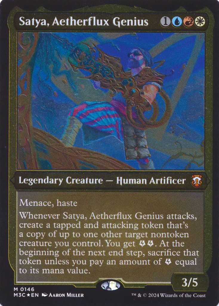 mtg satya commander deck Satya, Aetherflux Genius | Modern Horizons 3 Commander Decks Foil |  Commander