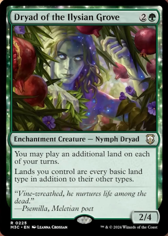MTG イリーシア木立のドライアド foil 英)【リップルFoil】イリーシア木立のドライアド / Dryad of the