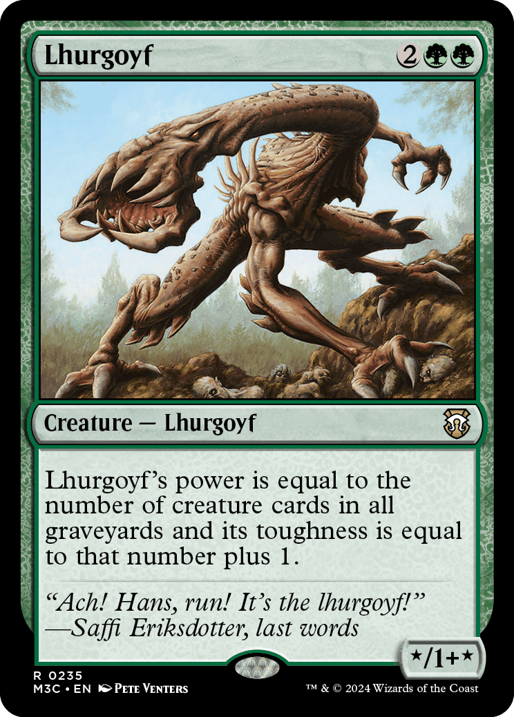 Lhurgoyf | Modern Horizons 3 Commander Decks Foil | Commander | Card Kingdom