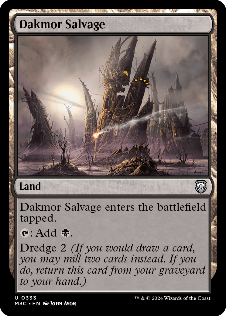 mtg dredge commander deck Elite Graveyard EDH Deck- Muldrotha - Green Black Blue - Custom Built - - you may mill two cards instead Dakmor Salvage (ripple foil)