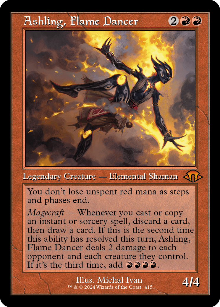 all ashling cards mtg Magic The Gathering - Modern Horizons 3 - Ashling, Flame Dancer main image 1