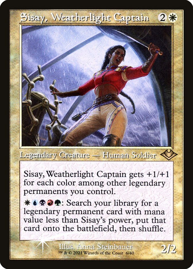 Sisay, Weatherlight Captain | Modern Horizons - Retro Frames