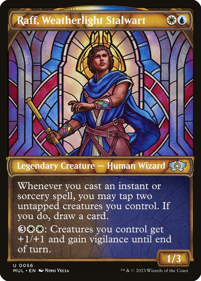 mtg weatherlight best cards Raff, Weatherlight Stalwart (#56) (showcase)