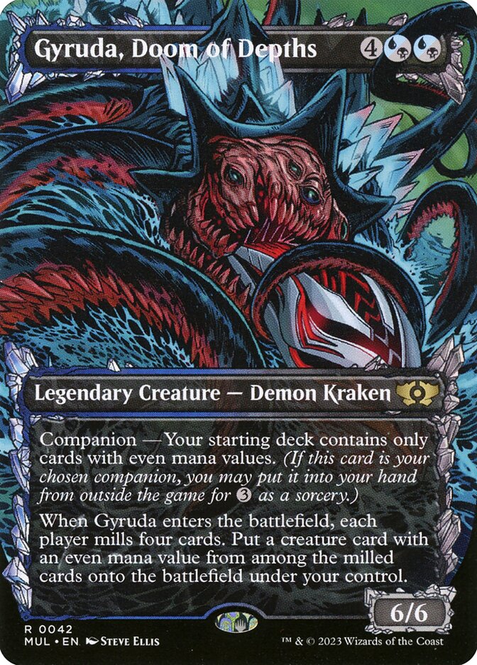 Gyruda, Doom of Depths [Multiverse Legends] Heavily Played Foil