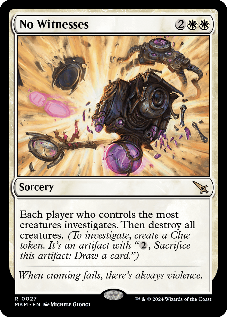 No Witnesses | Murders at Karlov Manor Foil | Standard | Card Kingdom