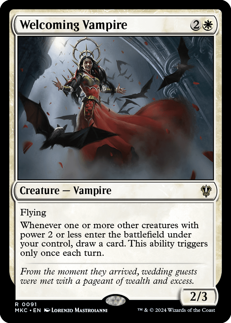 Welcoming Vampire [Murders at Karlov Manor Commander] Moderately Played