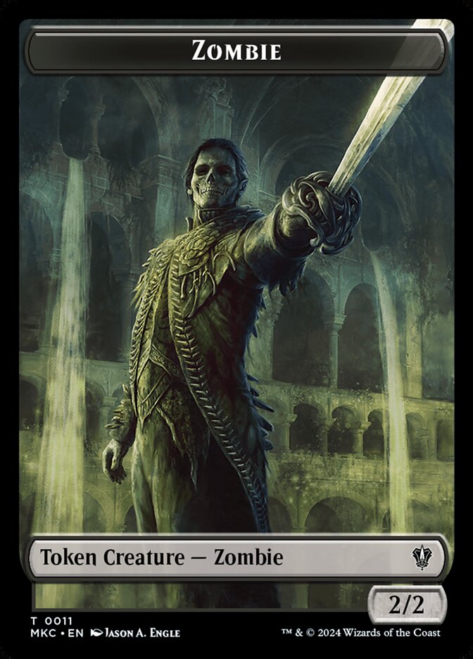 mtg zombie token commander deck Wilhelt, the Rotcleaver Tribal Sacrifice Magic Comman  CommanderComplete Tenth Edition Tokens Type Zombie Token // City's Blessing