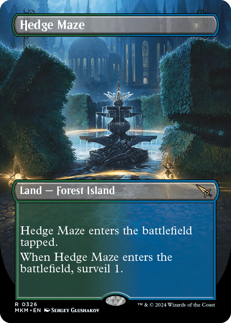 MTG 迷路庭園 / Hedge Maze 英語 4枚セット Hedge Maze | Murders at Karlov Manor Variants | Standard | Card