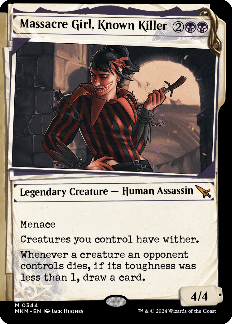 Massacre Girl, Known Killer | Murders at Karlov Manor Variants Foil |  Standard | Card Kingdom