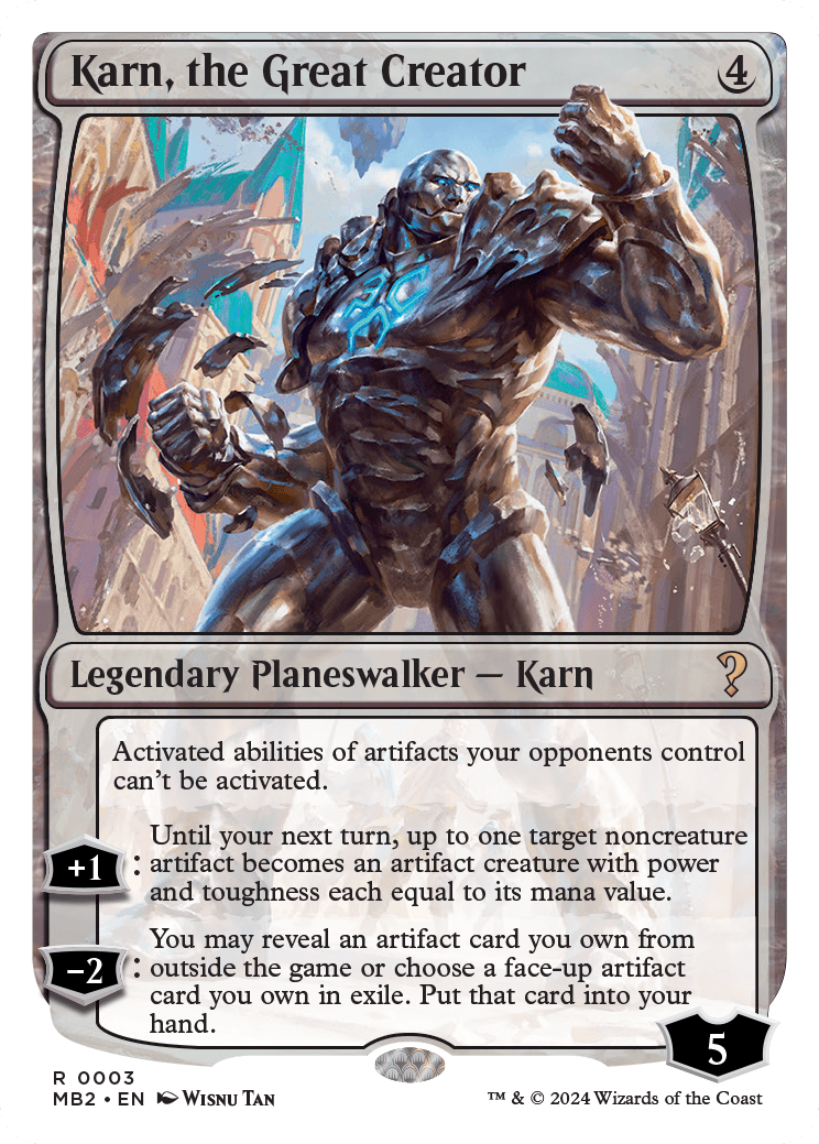 Karn, the Great Creator | Mystery Booster 2 | Card Kingdom