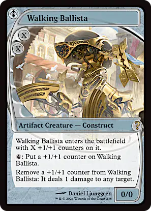 mtg cards like walking ballista Proxy - Custom Proxy for Commander - Proxies It deals 1 damage to any target. Walking Ballista | Mystery Booster