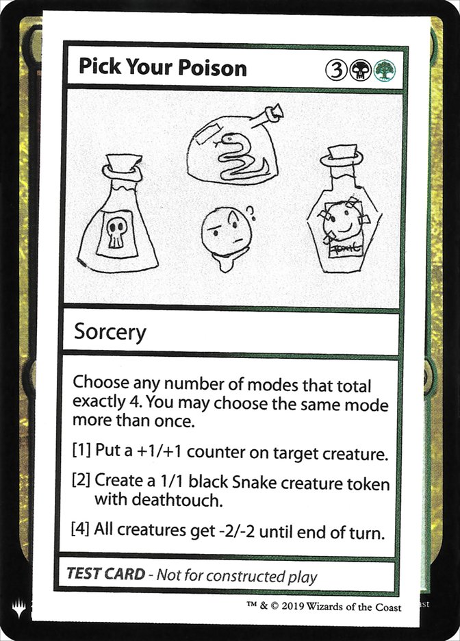 Pick Your Poison - Test Card | Mystery Booster/The List | Card Kingdom