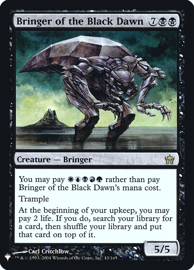 mtg bringer cards DDR#1011 Limit 3 times per game Bringer of the Last Gift