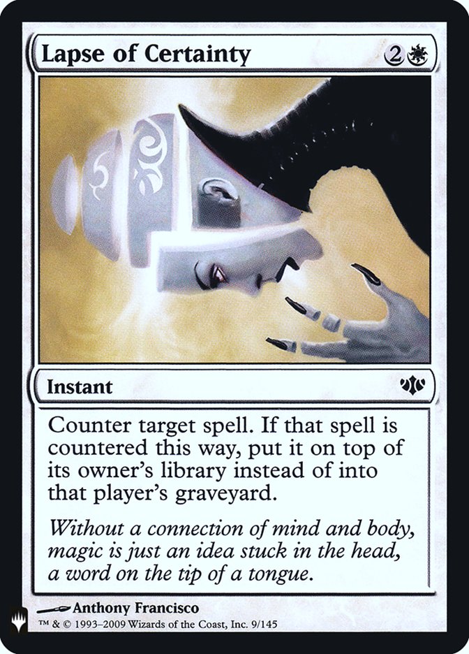 Lapse of Certainty | Mystery Booster/The List | Card Kingdom
