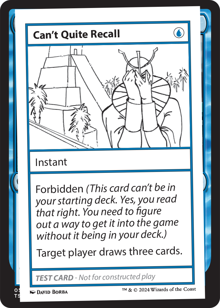 mtg mystery booster test cards Wowzer, the Aspirational [Mystery 2 Playtest Cards] proceed to the next plane.) Can't Quite Recall | Mystery
