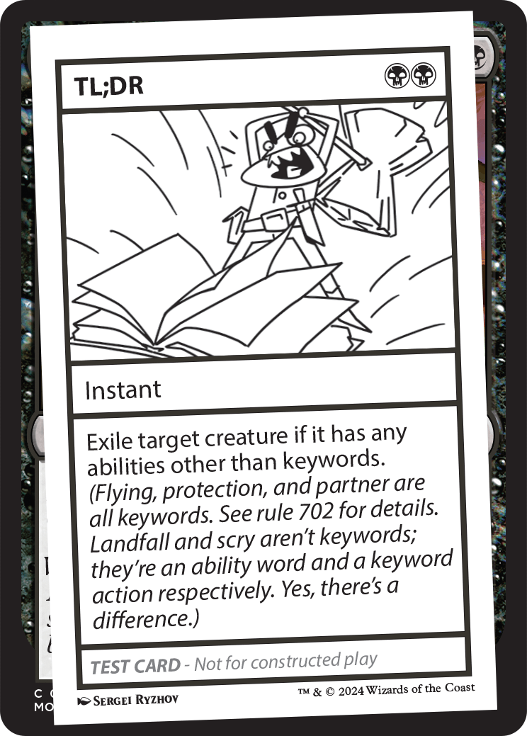 Magic: The Gathering Mox Poison テストカード Magic: The