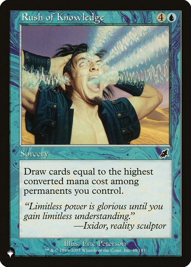 Rush of Knowledge | Mystery Booster/The List | Card Kingdom