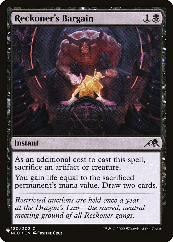 Reckoner's Bargain | Mystery Booster/The List | Card Kingdom