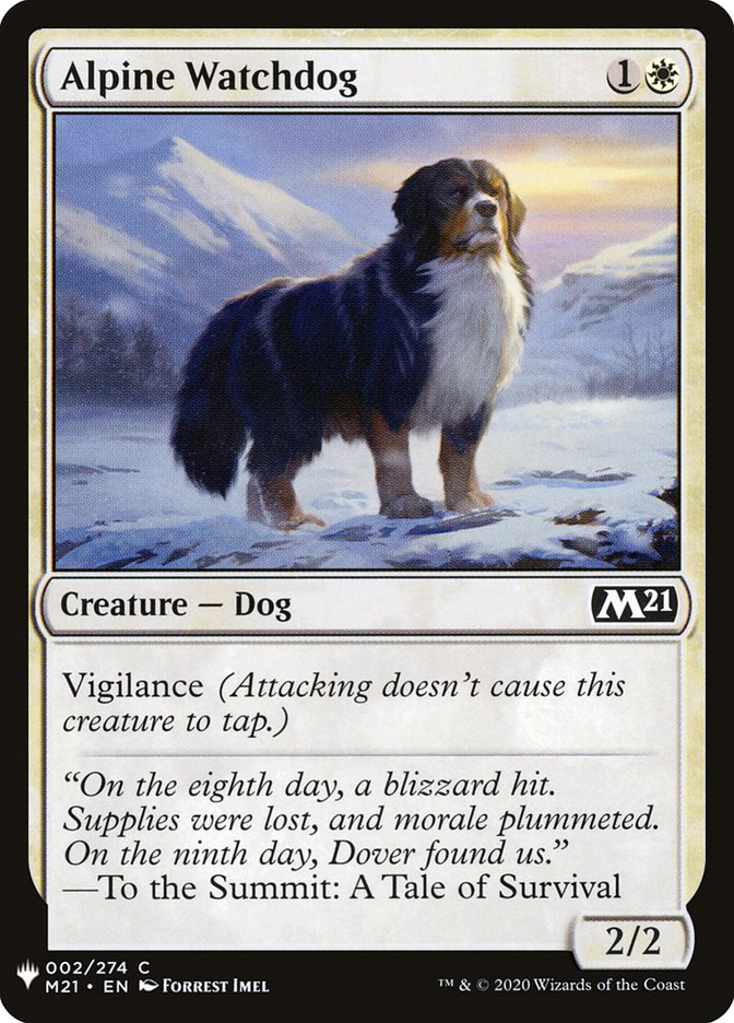 mtg mystery booster 2021 card list Alpine Watchdog | Booster/The perfect for enhancing your deck or expanding your collection Bucket List [Mystery Booster Playtest