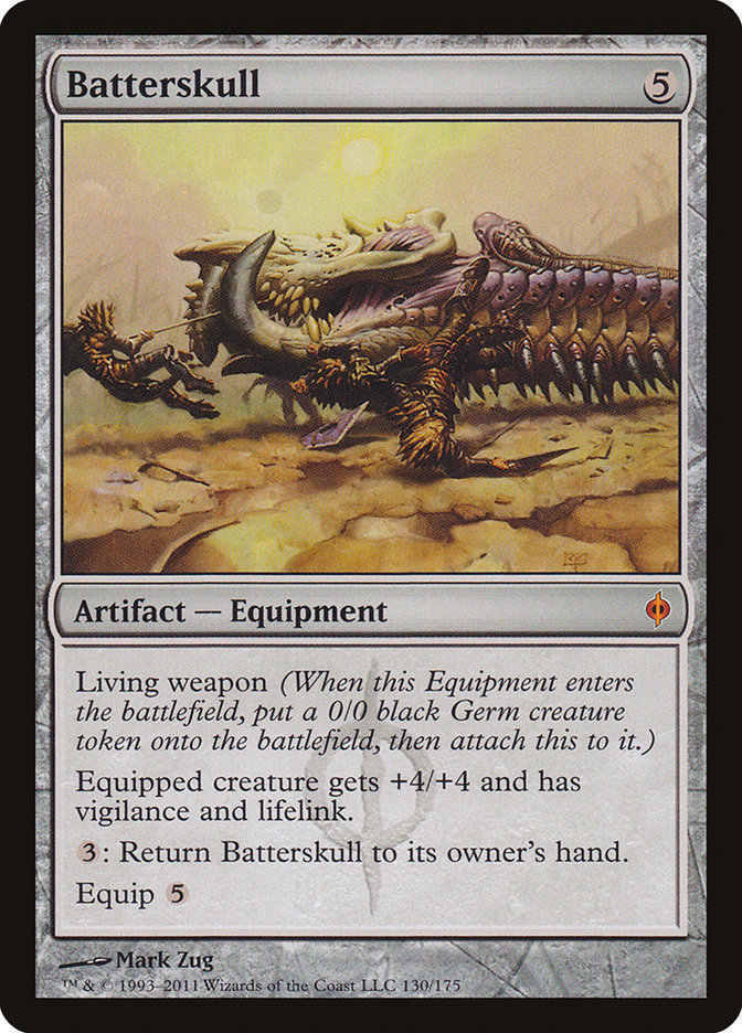 Mtg New Phyrexia Mythic Rare Batterskull #130