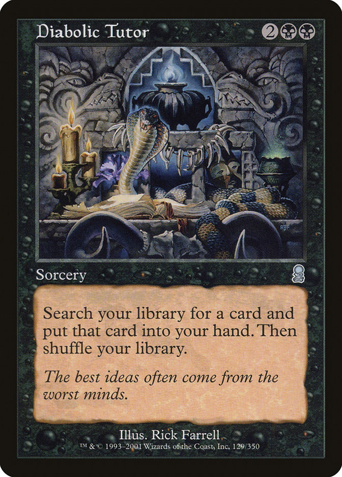 Diabolic Tutor | Odyssey Foil | Card Kingdom