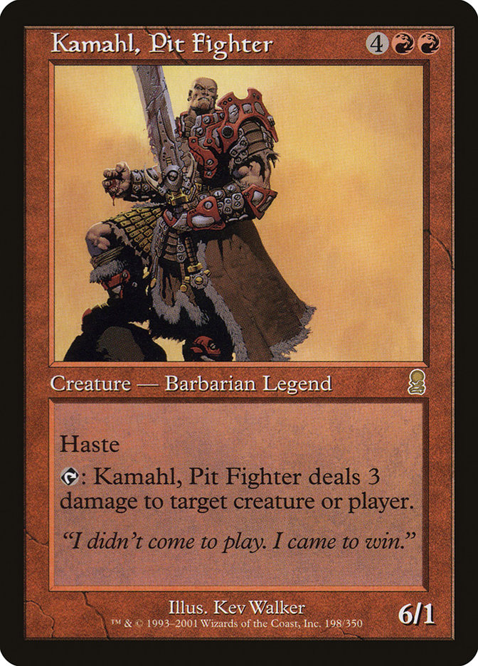 ビット・ファイター、カマールFoil Kamahl, Pit Fighter | Odyssey Foil | Card Kingdom