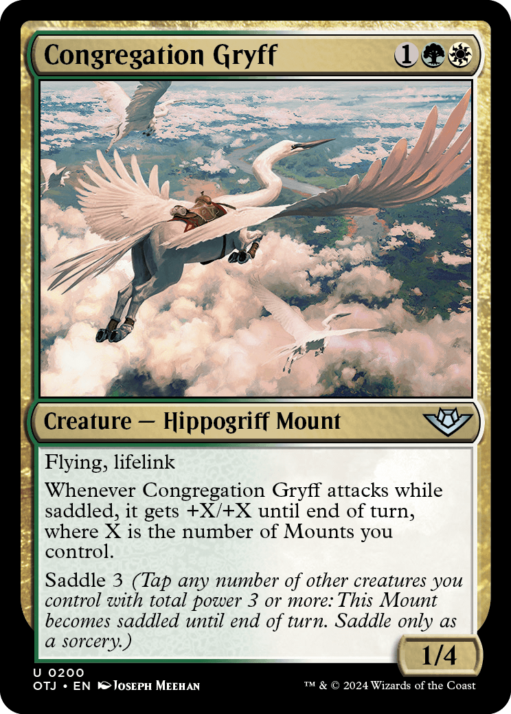 mtg possum cards Magic The Gathering - Outlaws of Thunder Junction Saddle only as a sorcery.) Outlaws of Thunder Junction (OTJ) #176 Illustrated by Adrin Rodrguez Prez Magic MTG Singles [IN STOCK] 