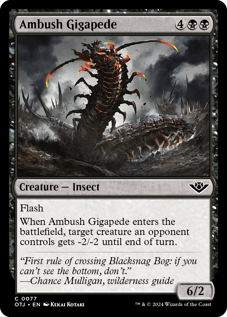 Ambush Gigapede | Outlaws of Thunder Junction Foil