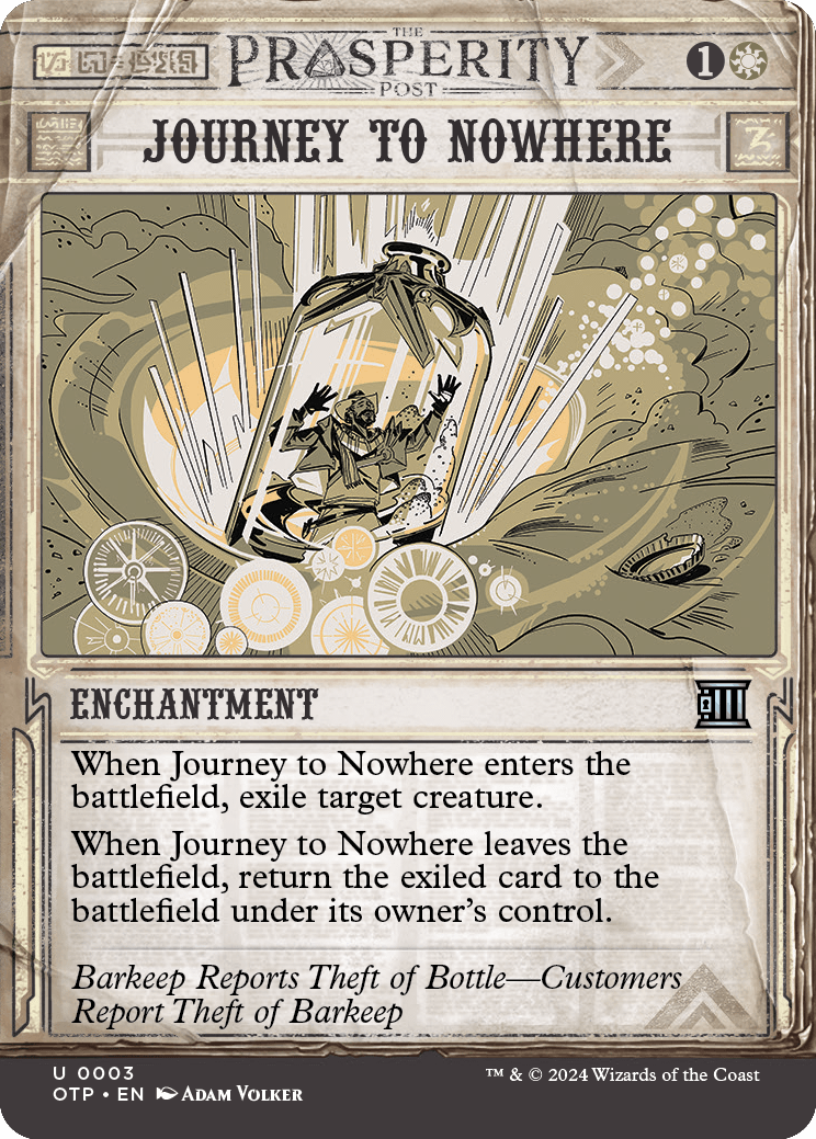 Journey to Nowhere | Outlaws of Thunder Junction Breaking News Foil | Card  Kingdom