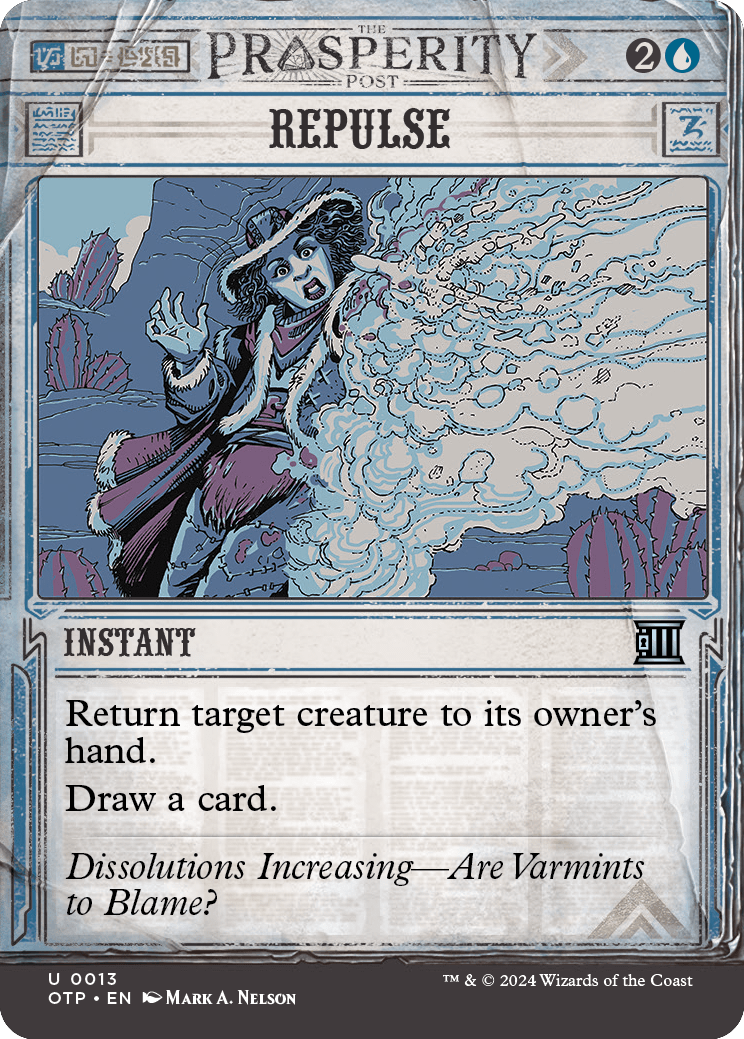 prosperity cards mtg Magic The Gathering - Outlaws of Thunder Junction - Breaking News (If that spell is an artifact Magic the Gathering Outlaws of