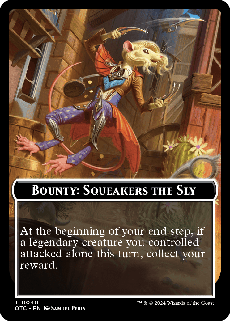mtg outlaws of thunder junction bounty cards Magic: The Gathering Collector Booster (15 Magic Cards) : Toys & Games and prestige of Magic the Gathering Commander Decks MTG Bounty Board x1- -Outlaws
