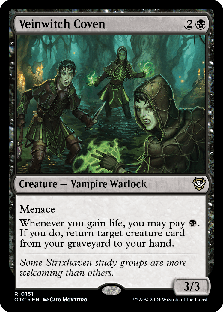 mtg coven commander deck Veinwitch | Outlaws of Thunder Junction Decks | Commander mtg innistrad midnight hunt commander